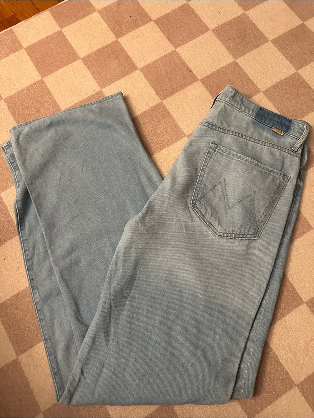 MOTHER Light Blue Boyfriend Jeans